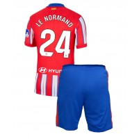 Dres Atletico Madrid Robin Le Normand #24 Domaci za djecu 2024-25 Kratak Rukav (+ kratke hlače)